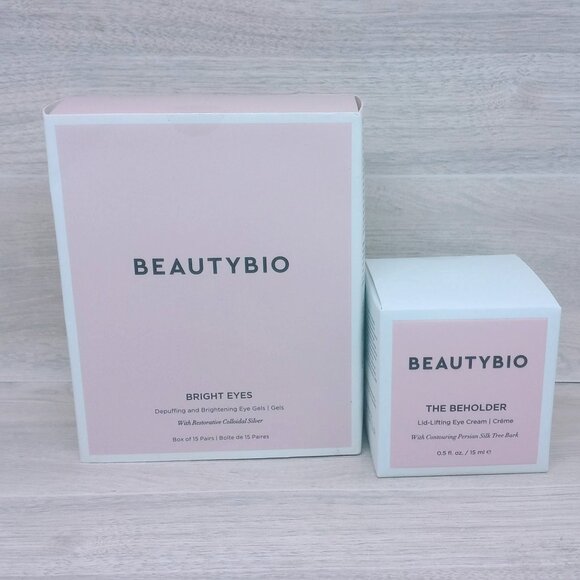 BEAUTY BIO The Beholder Lid-Lifting Eye Cream + Depuffing Eye Gels - Picture 1 of 4